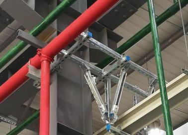 良庆该抗震支架的整体式支吊架结构协调性好
